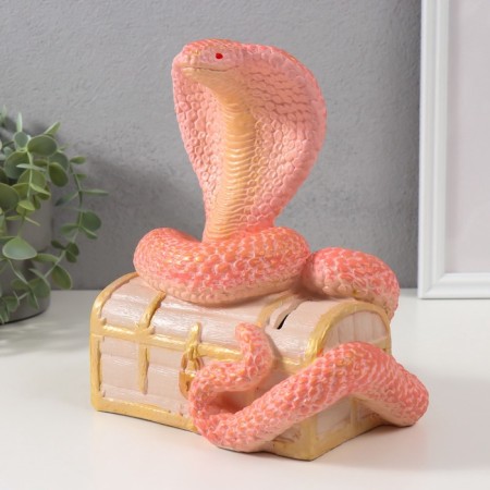 New Year's piggy bank "Cobra on the chest" 20 x 17 x 12 cm.-1