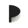 Cappio h002bl bracket handle is a semicircle, aluminum, l = 78 mm, m/o 64 mm., Black color