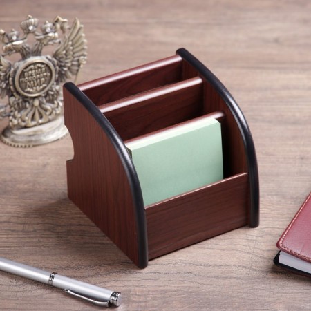Organizer 3 sections, Series Zebrano with Kant Dark, 11*13cm
