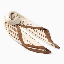 Women's scarf minku rr 70*70 cm, col. brown