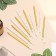 Candles for the Cake "Confetti", 12 pcs, gold and white