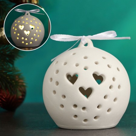 Figure with backlight "Ball with hearts" 7x7x7.5cm
