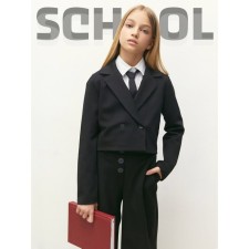 Shorted jacket shortened for the girl Amarobaby Study Short, height 140 cm, black color is black