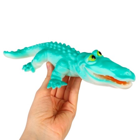 Rubber toy for the bath "Crocodile", 18 cm, with a squeak, crumb me-3