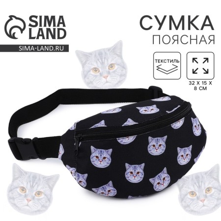 Barry Bag Cat, 32x8x15 cm, lightning department, black color