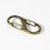 Metal carbine, double, 40 × 18 mm, 5 pcs, bronze color