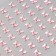 Stick plastic rhinestones "Butterfly" pink 15x9 cm