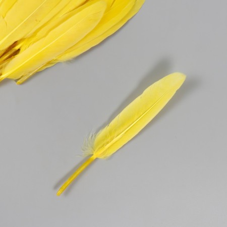 Decorative goose feature "bright yellow" set 30 pcs h = 10-12 cm-2