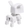 Robot hours “Puppy”, transformed into the alarm, works from batteries, white color