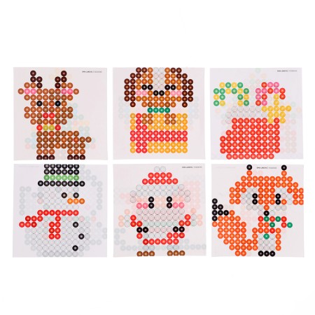 New Year. Aquamosaic "New Year's set", 2400 balls, 24 figures-9