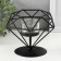 Climber metal, glass "Diamond" black 13.5x14x12 cm