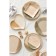 Ceramic plate "Self -Ceater", 18 x 14.4 cm, beige color