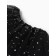Children's skirt kaftan "stars" black, length 17 cm