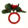 Rosalia napkin ring, red color