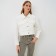 Women's shirt shortened with cuts Mist: Denim R.42, White