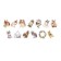 Stick Paper "Bunnies in the garden" d = 3 cm 100 pcs in a roll 3.5x3.5 cm