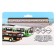 Metallic trolleybus, 1:72, inertial, green color