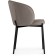 Stool on a metal frame Nile metal/velor, black/smoky 58x54x80 cm