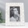 Polystone photo frame 10x15 cm "Tropical leaves" white 16.2x21 cm