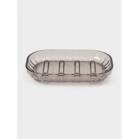 Soap dish "aurora" 13x9x2 cm, brown color-1
