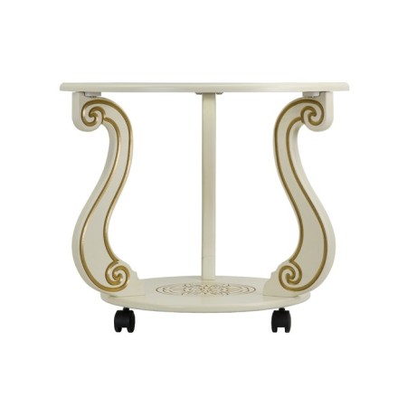 Grazia coffee table (c), 580x580x490, ivory/gold-3