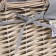 High -high shelling basket with handles "Lenon", 44x33.5x30 cm, gray
