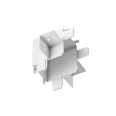 The internal corner connector for the built-in track system Technical TRA084CT-12W, 4.6x4.6x6.5 cm, white color