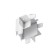 The internal corner connector for the built-in track system Technical TRA084CT-12W, 4.6x4.6x6.5 cm, white color