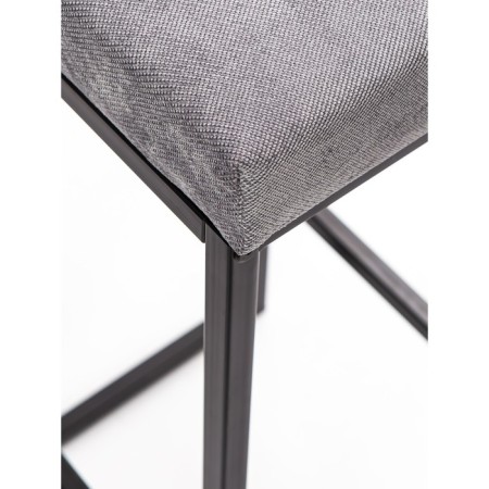 FRAME bar stool, 356 × 336 × 811 mm, velor, gray / black metal color-4