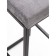 FRAME bar stool, 356 × 336 × 811 mm, velor, gray / black metal color