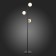 Floor lamp EVOLUCE. Sle220405-03. Forli. 3x60 watts, E27, 26x26x165 cm, black color, brass