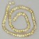 Glass beads, set 72 pcs., Size 1 pc. - 8 mm, gold color