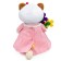 Soft toy "Li", in a dress and with a bouquet, 24 cm