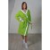 Women's bathrobe, size 56, white/salad, Makra