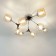 Ceiling chandelier Citilux "Til" CL138185, 80x80x30 cm, 8x60W, E27, brown color