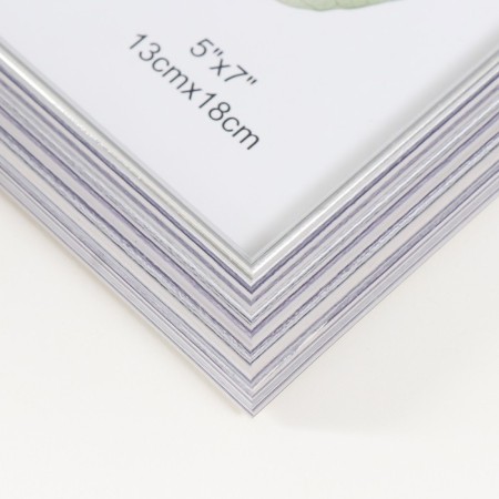 Photo frame plastic 13x18 cm "Elegy Lilac" silver internal stroke 20.2x15.2 cm-2