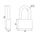 Locking castle, type 6, 5x40 mm, long puff