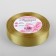 Satin tape, 20 mm × 23 ± 1 m, golden color No. 204