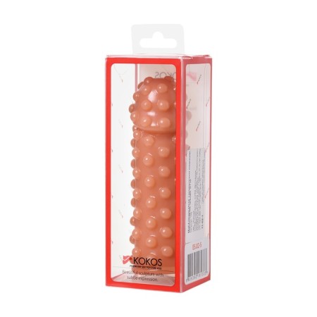 Kokos nozzle is realistic with additional stimulation, TPE, bodily, 12.7 cm-6