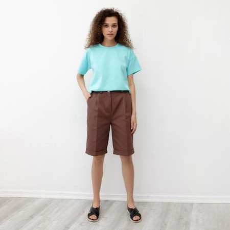 Women's T-shirt Minaku Regular Fit: Blue Color, Rr. 44