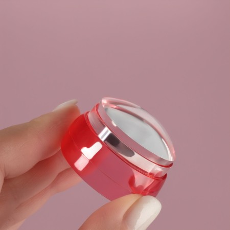 Stamping set, 3 objects: a stamp with a lid, 2 scraper-lukes, color mix-2