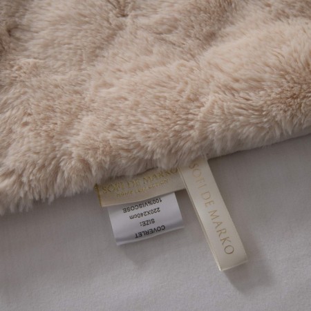 Bernard blanket, size 160x220 cm, cream color-5