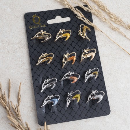 Brooch "cat" mini, color mix (indivisible packing 12 pcs., Price per pcs.)-1