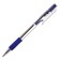 A set of ballpoint pens 12 pieces, 0.7 mm, automatic, body with a rubber holder, blue ink blue