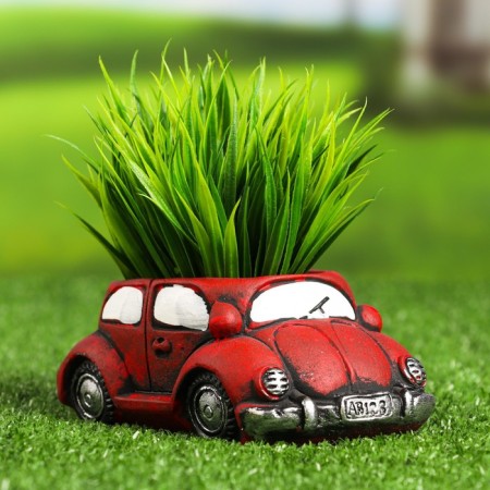 Pot "Machine" red, 14.4x9x6cm