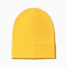 Hat for a boy, mustard color, size 54-58
