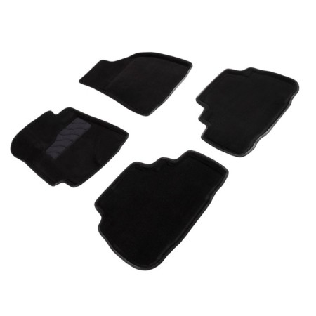 Pile rug for Toyota Highlander II, 2007-2014, black
