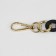 A chain for a bag, with carbines, plastic, 23 × 17 mm, 30 cm, black/gold color