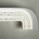 Three -cereal cornice "Ultracompact. Grace silver ”, 200 cm, with a decorative bar 7 cm, patina white