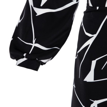 Women's dress Mist, Plus-Size, R.50, Black-10